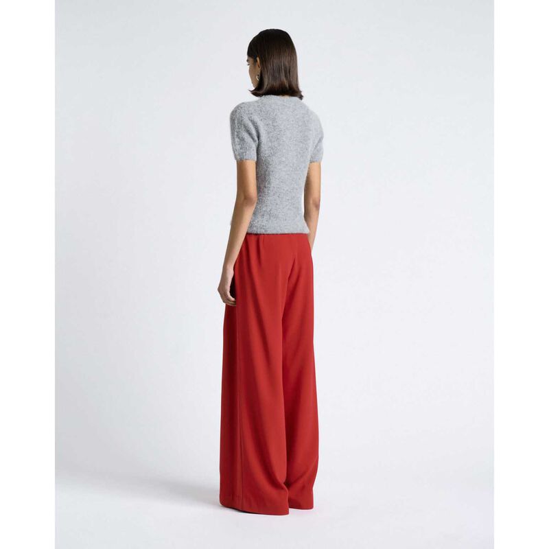 Cue Brushed Alpaca Wool Blend Short Sleeve Tee image number 5